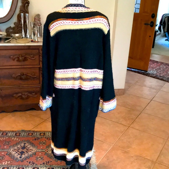 Anthropologie Do Everything in Love Black Kimono One Size - Picture 2 of 9